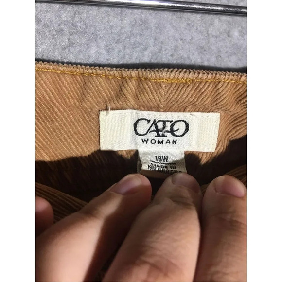 Womens Cato Corduroy Pants Bootleg Brown Casual Neutral Y2K 2000s Cottage Core - Picture 4 of 6